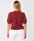 Blusa Malha Tricot Marsala