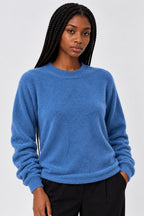 Casaco Tricot Happy Tree Azul